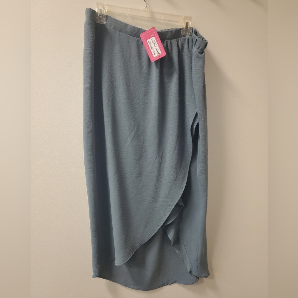 NWT GeeGee 3X Sage Women's Split‎ Skirt